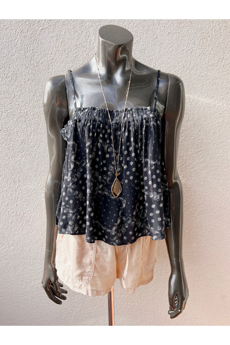 Paisley Tube Tank Top