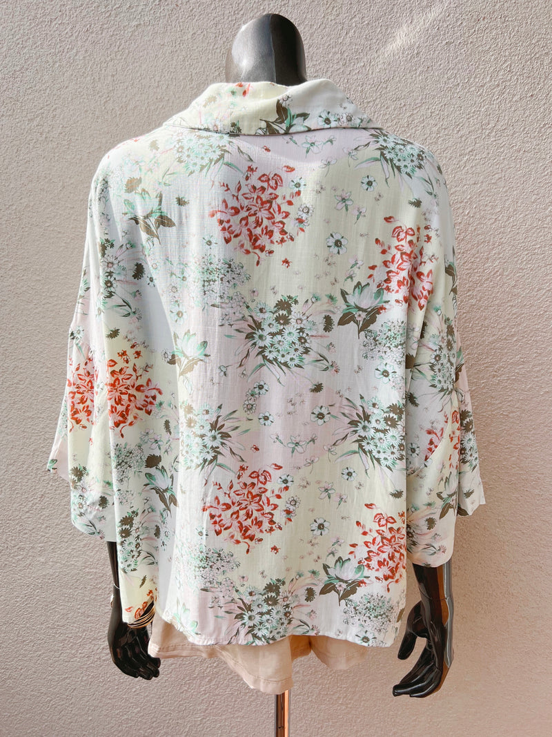 Floral Button Up Shirt (2 colors) (FINAL SALE)