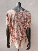Leaf Print Dolman Top (2 colors)