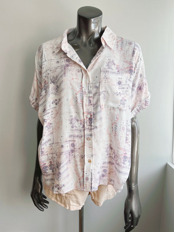 Hazy Button Up Shirt (2 colors) (FINAL SALE)