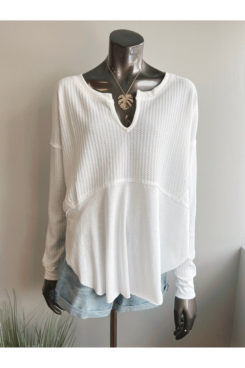 Waffle Thermal L/S Top (3 colors)