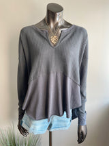 Waffle Thermal L/S Top (3 colors)