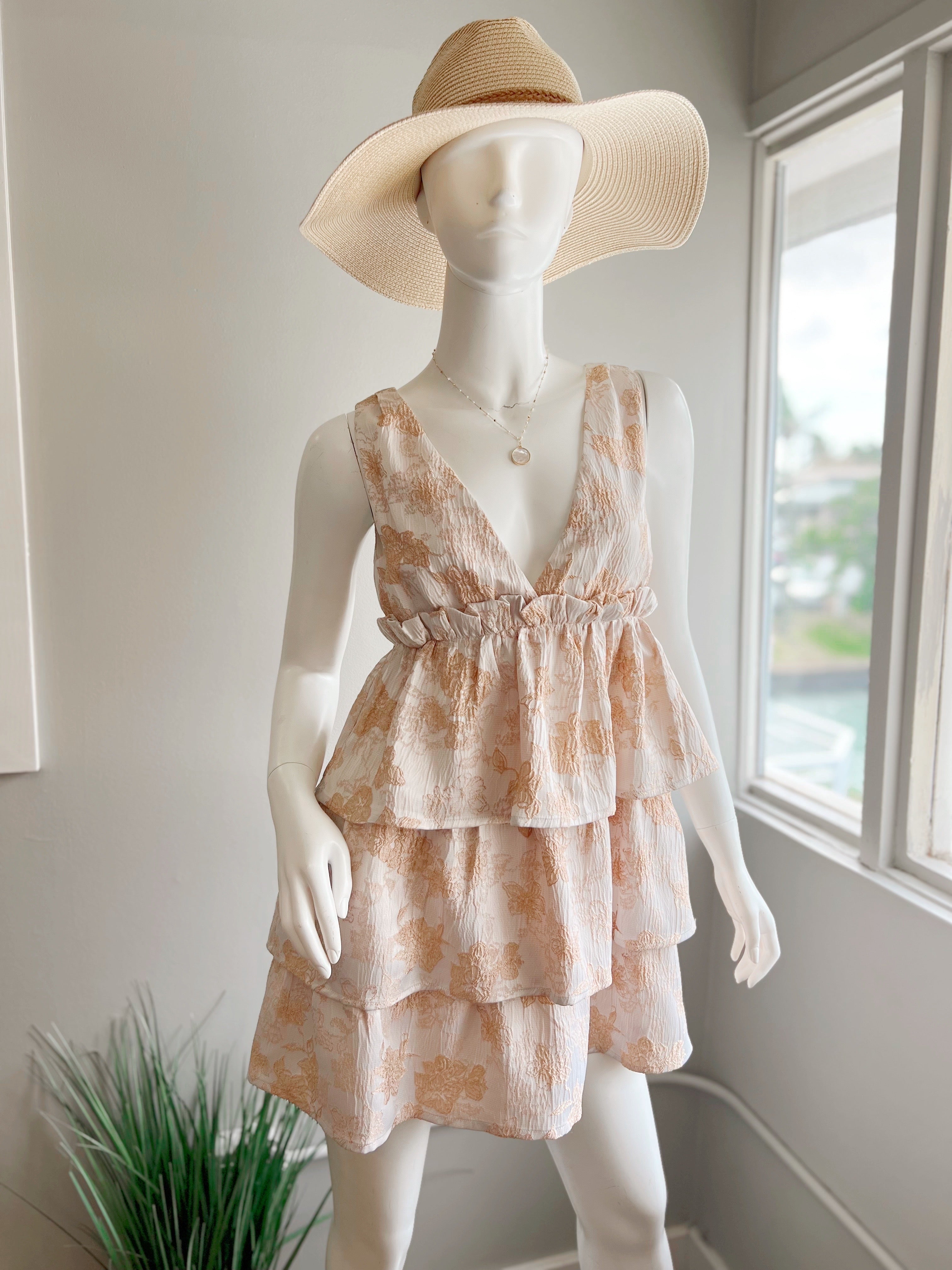 Rococo Embroidered Mini Dress (FINAL SALE)