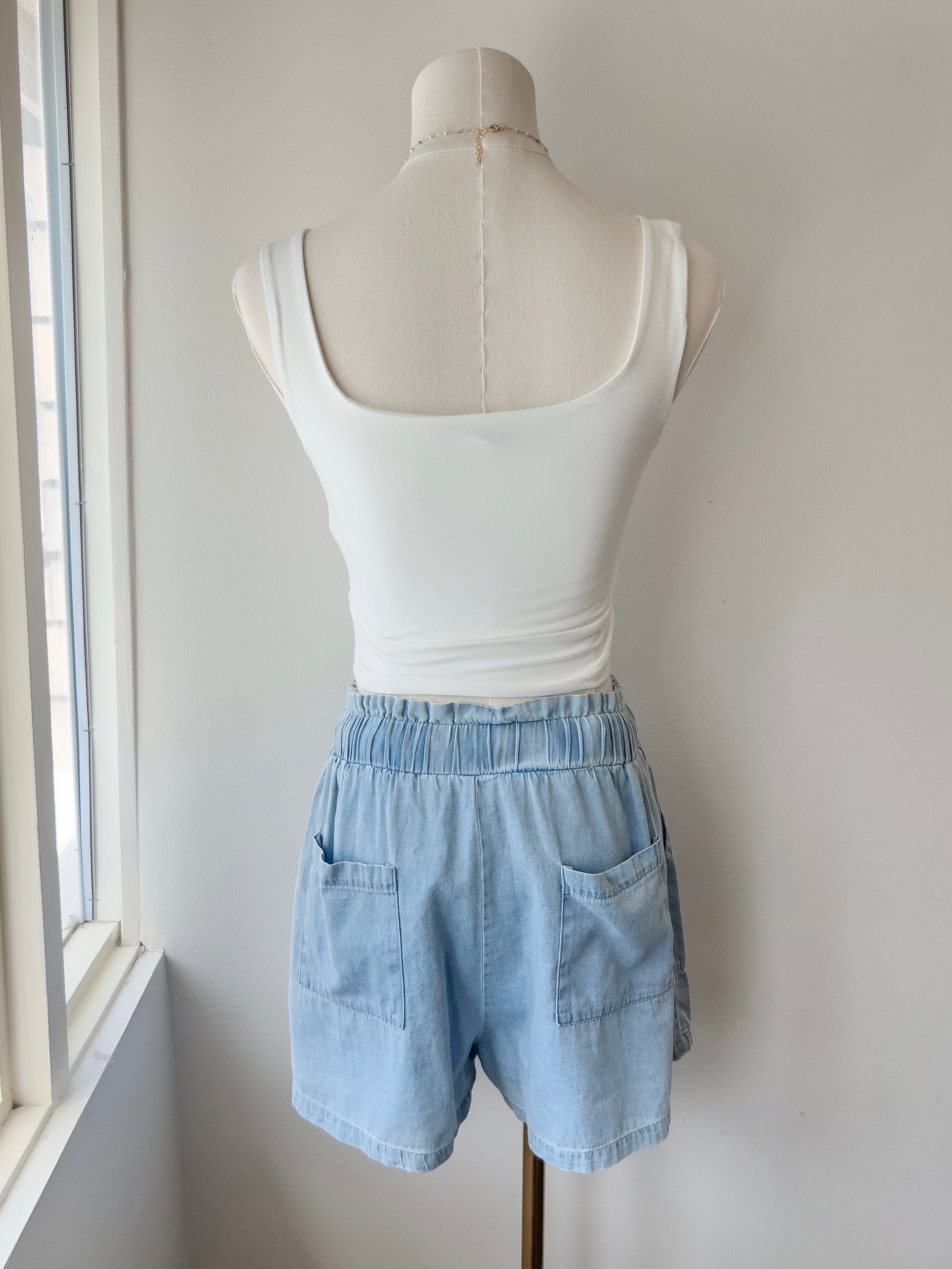 Paper Bag Denim Shorts (FINAL SALE)