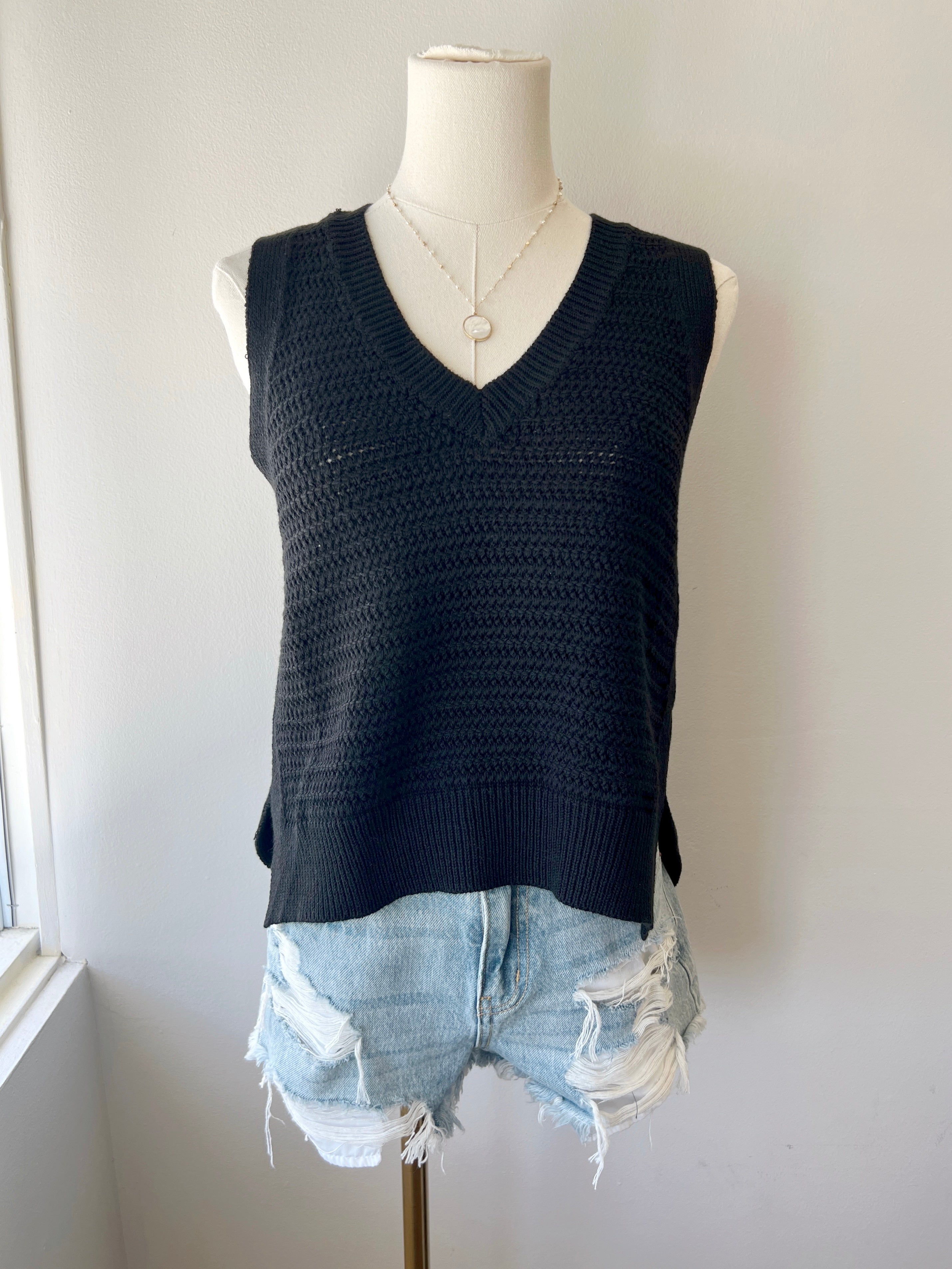 Knit Sweater Vest (3 colors)