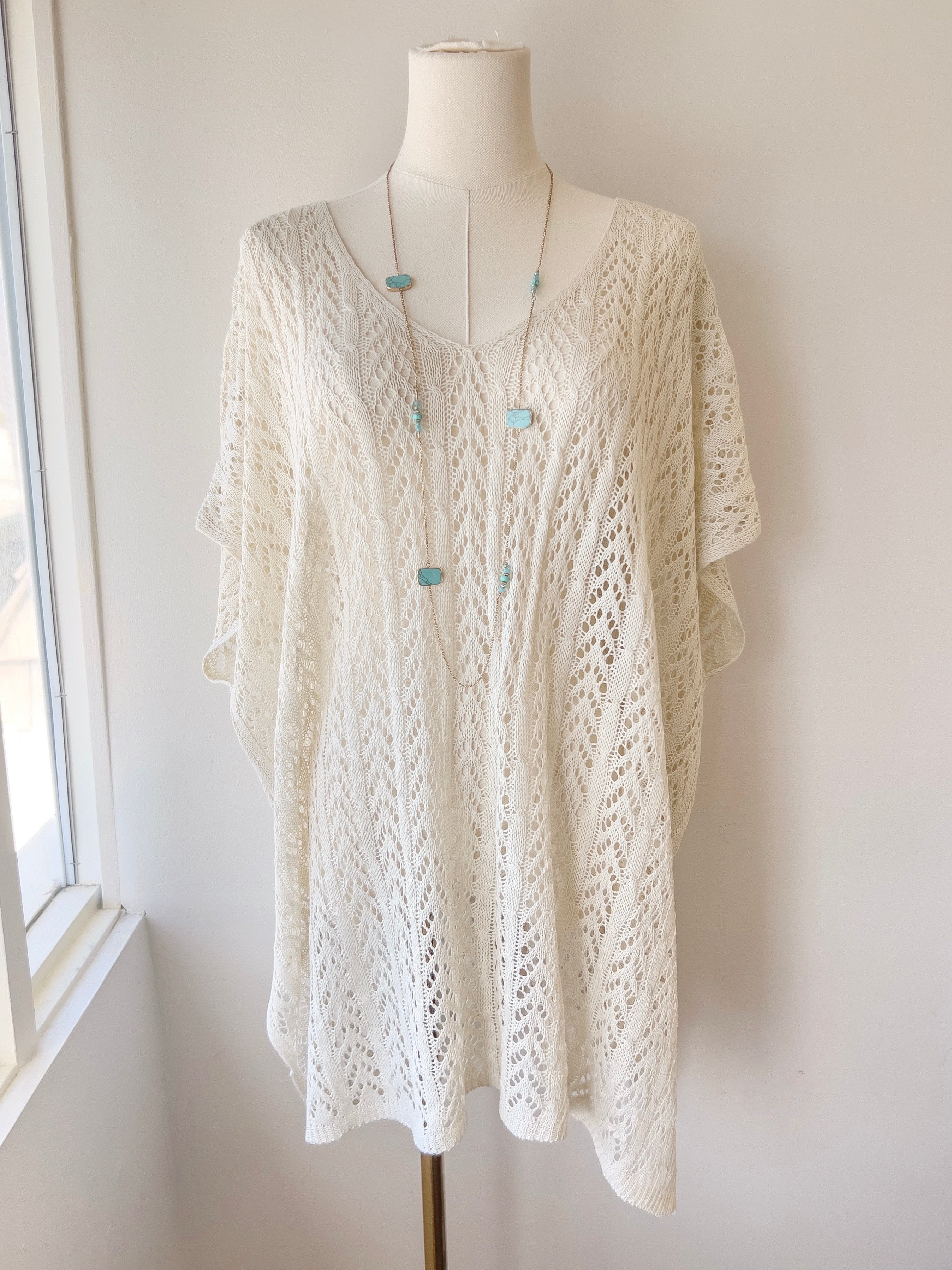 Kimono Crochet Cover Up (2 colors)