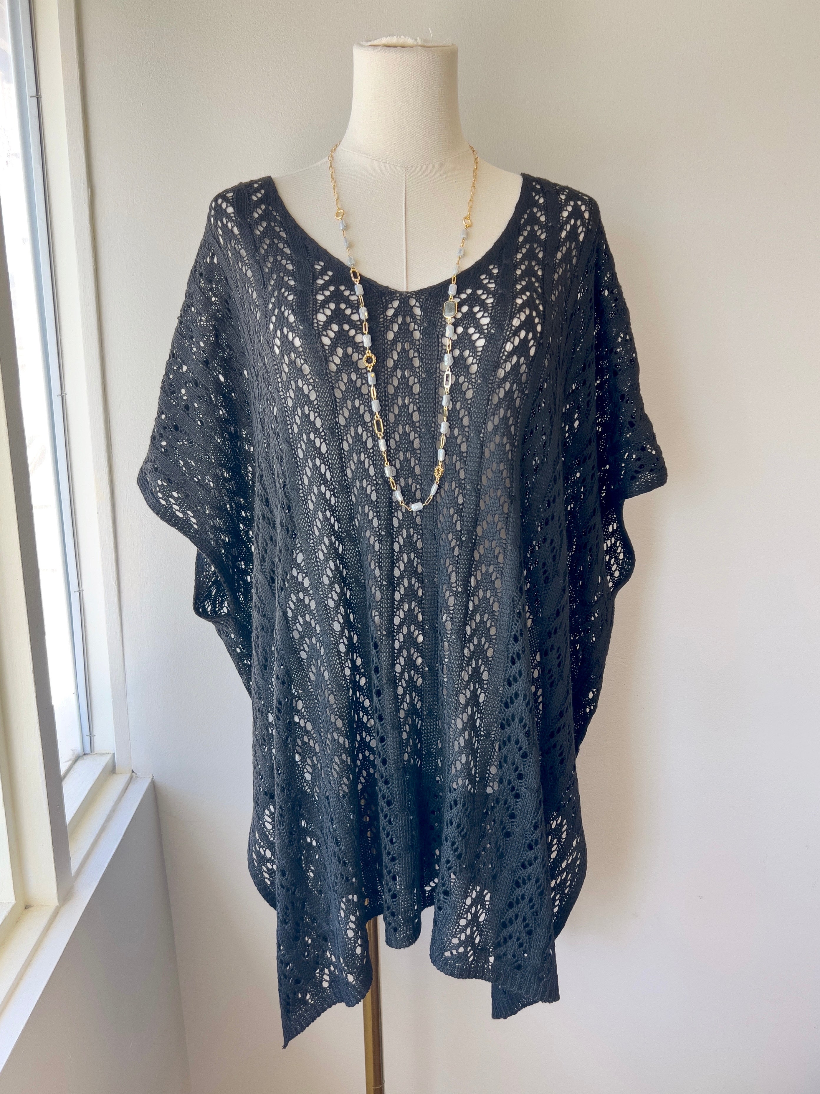 Kimono Crochet Cover Up (2 colors)