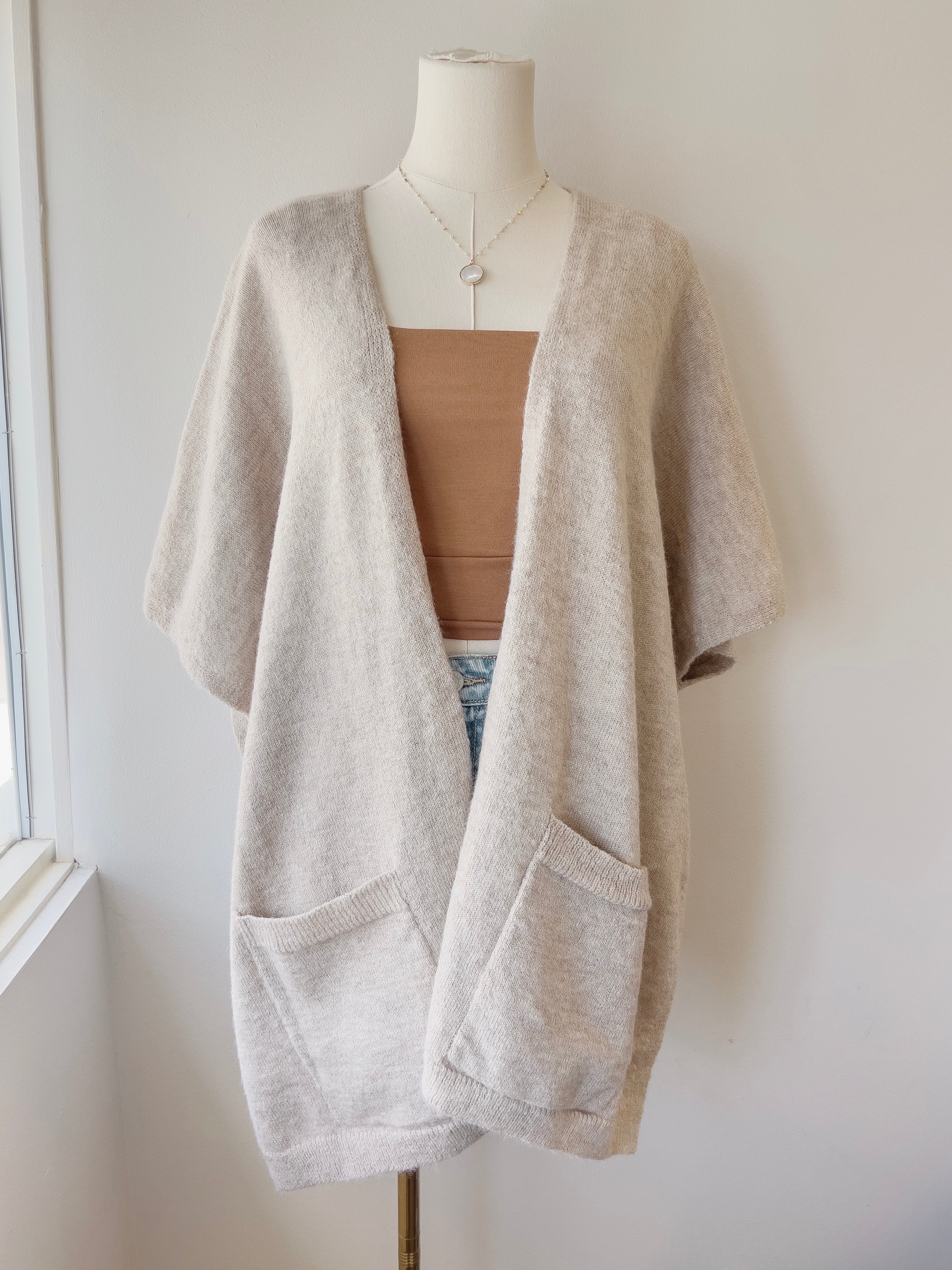 Fuzzy Knit Cardigan