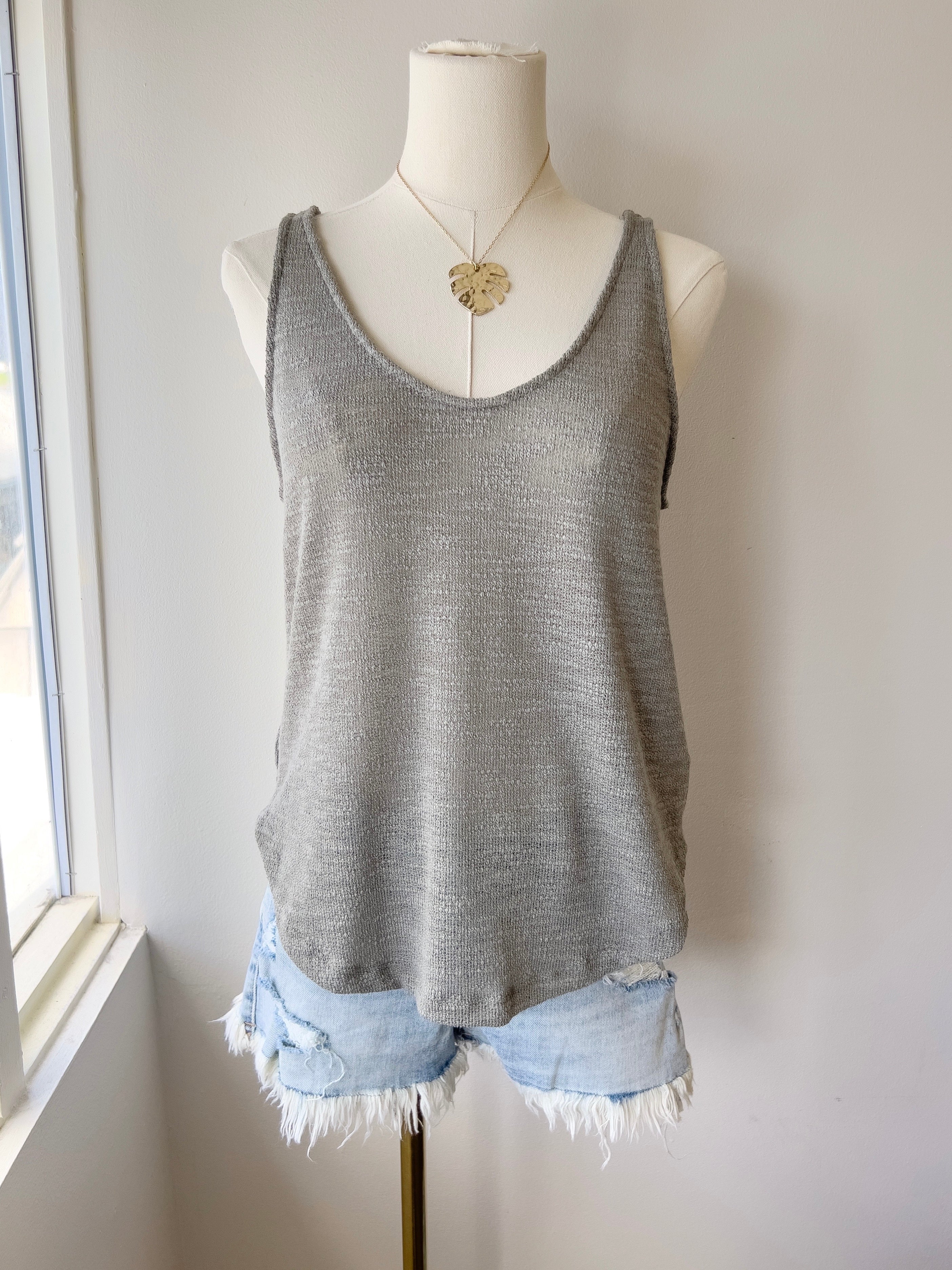 Knit Low Back Tank