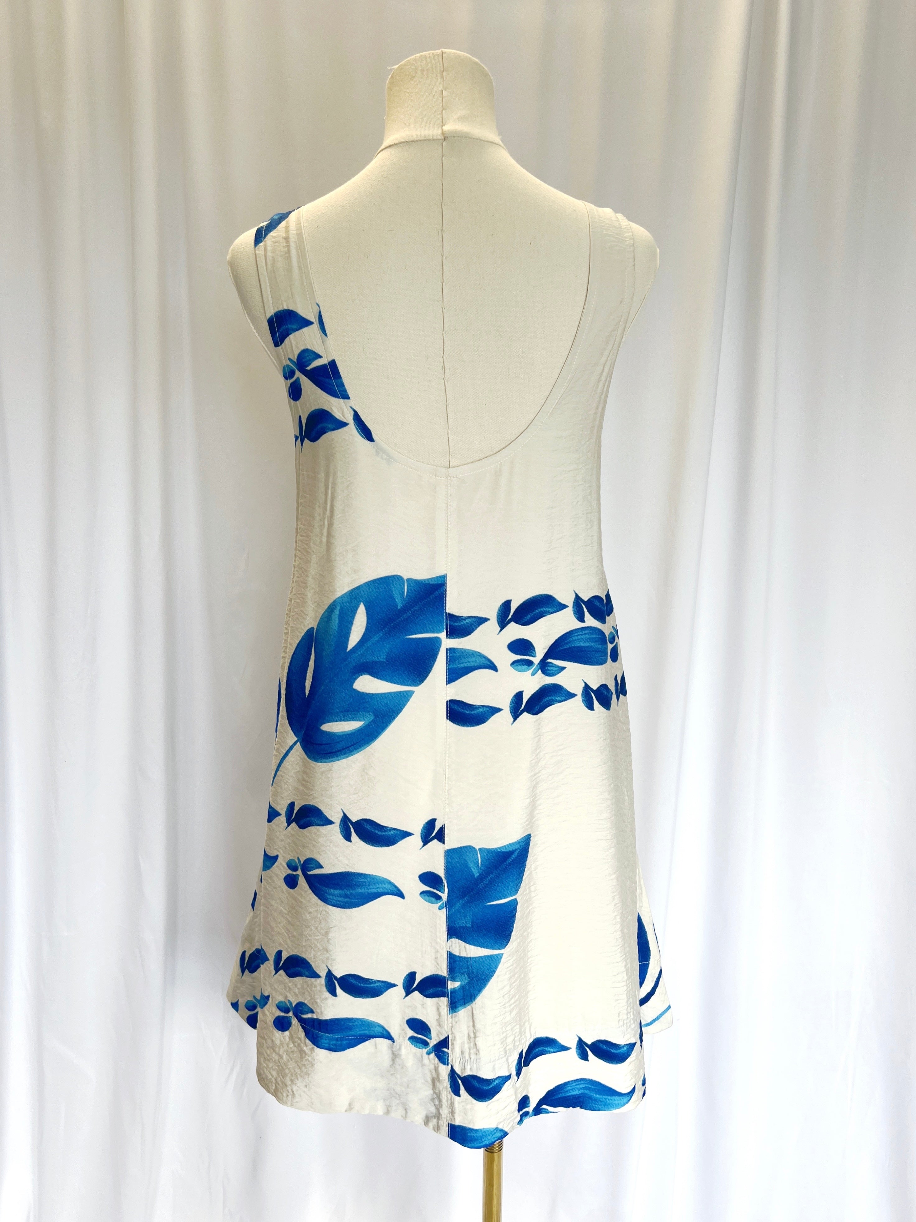 Watercolor Monstera Swing Dress