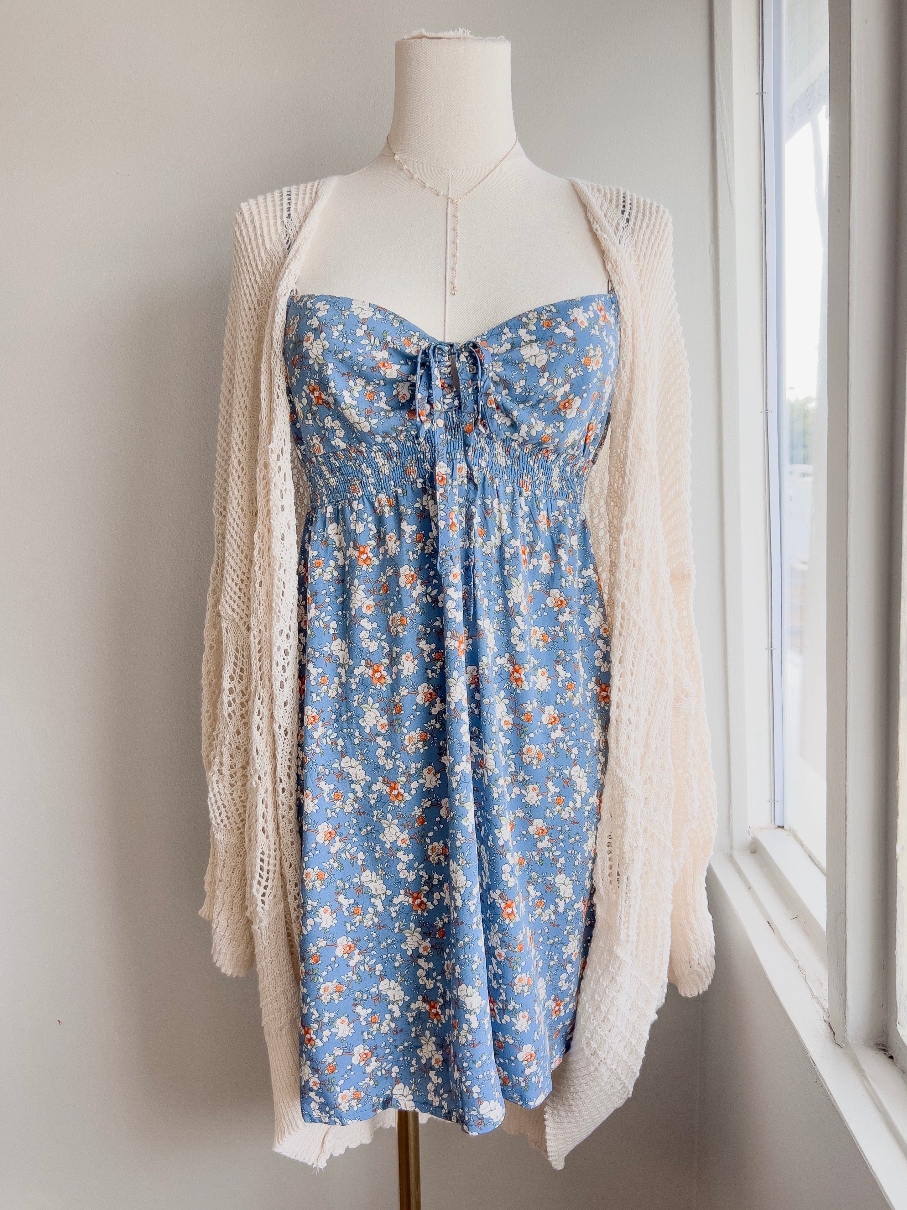 Floral Tie Bodice Sundress
