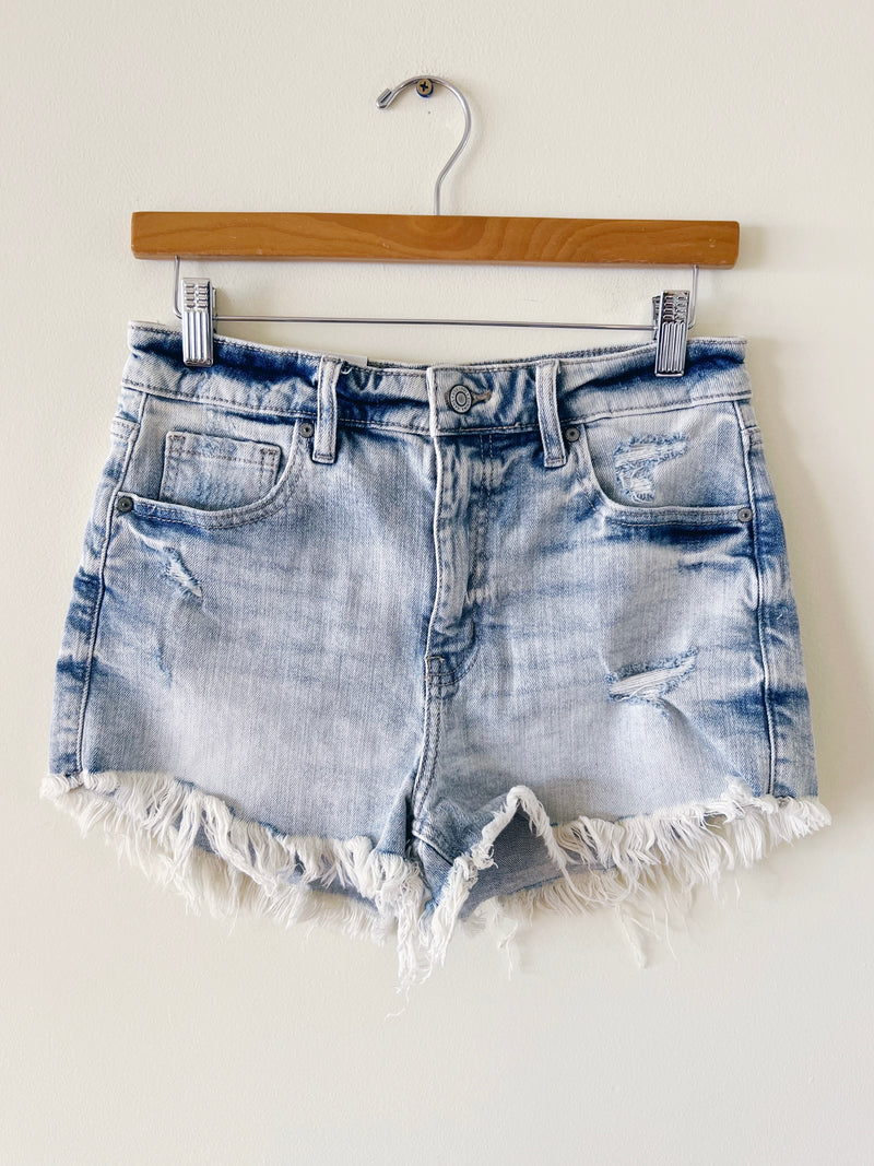 Lulu High Rise Cut Off Shorts
