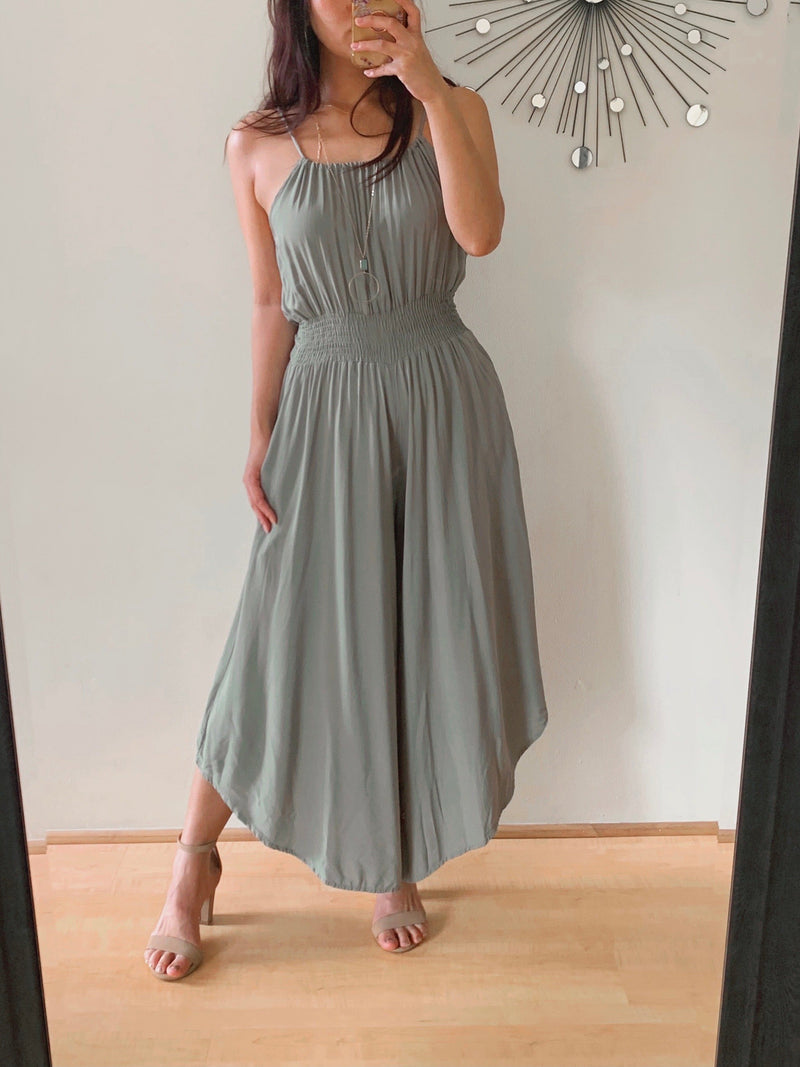 Halter Tie Back Jumpsuit (BACK IN STOCK)