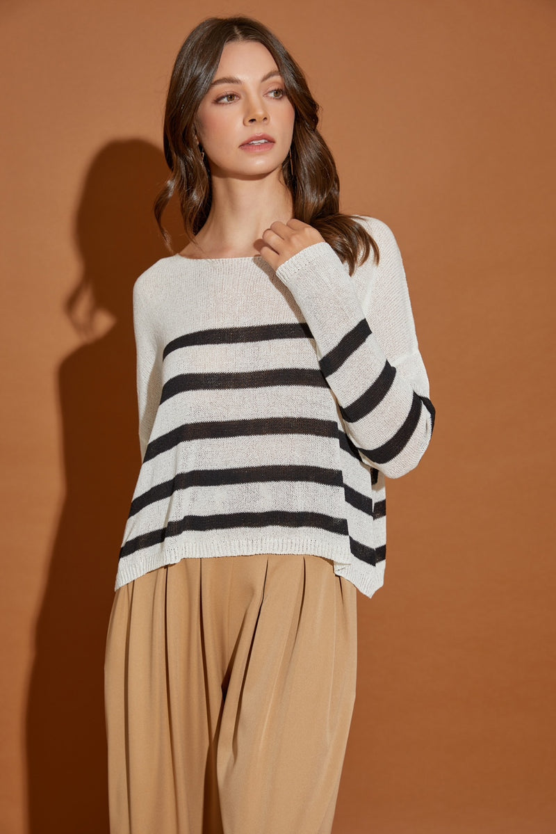 Stripe Knit Top