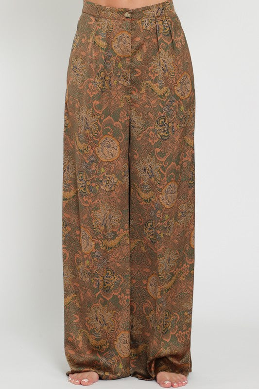 Vintage Print High Waisted Pants (PRE-ORDER ONLY)