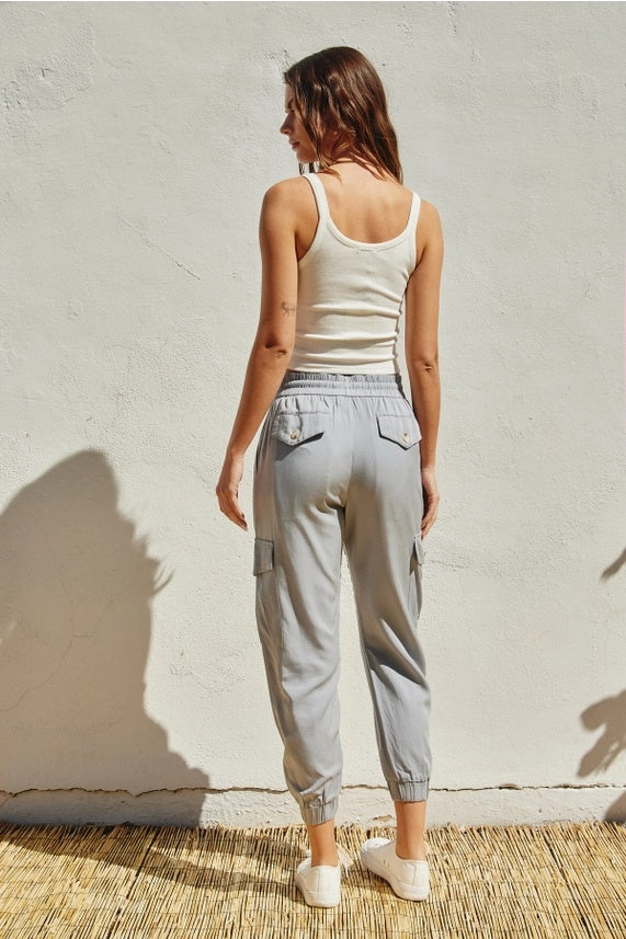 Drawstring Cargo Joggers