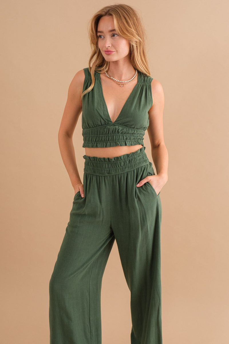 Smock Top and Pant Set