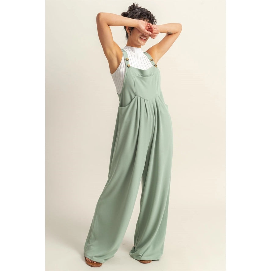 Apron Wide Leg Jumpsuit