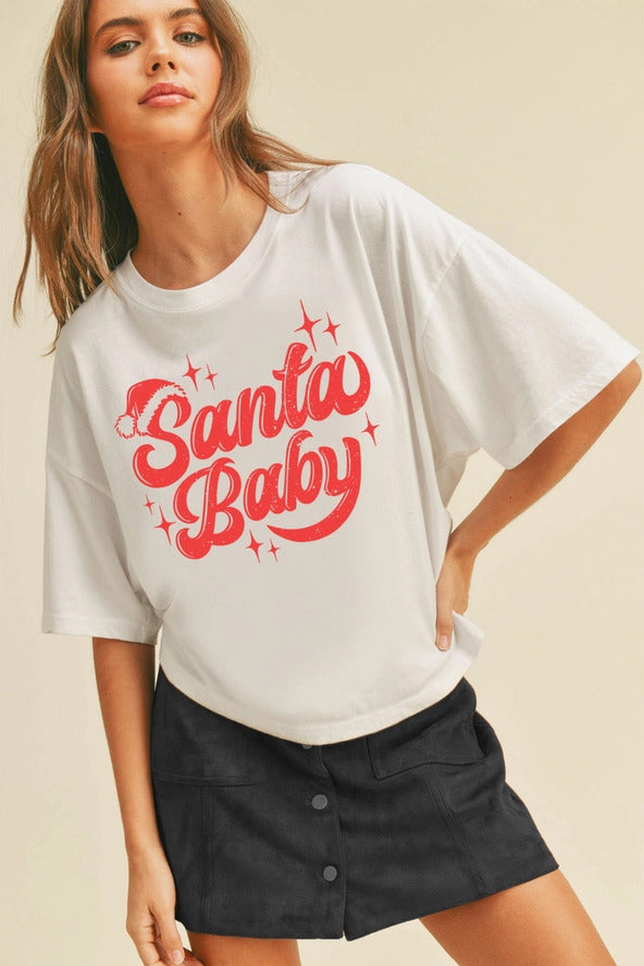 Santa Baby Graphic Tee (2 colors)