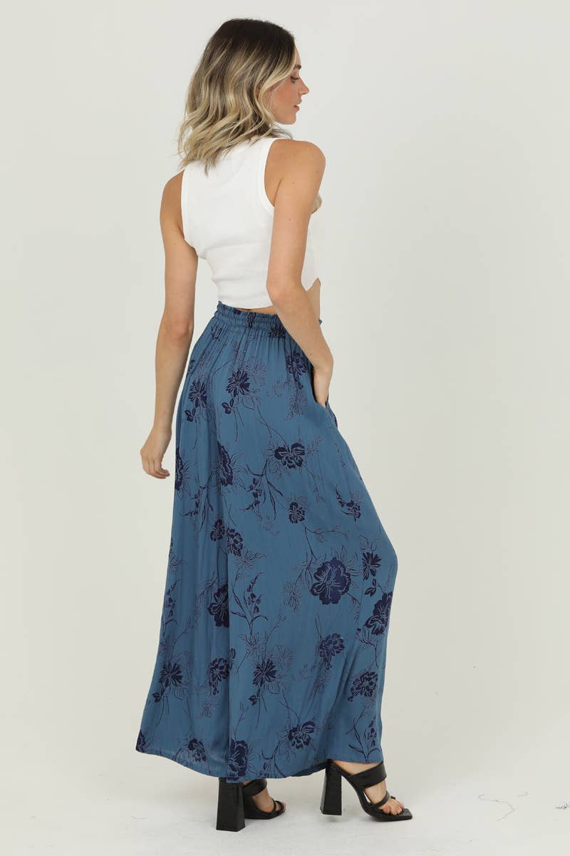 Drawstring Wide Leg Pants