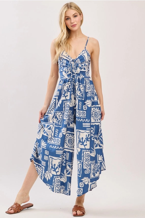 Sunburst Ruche Jumpsuit