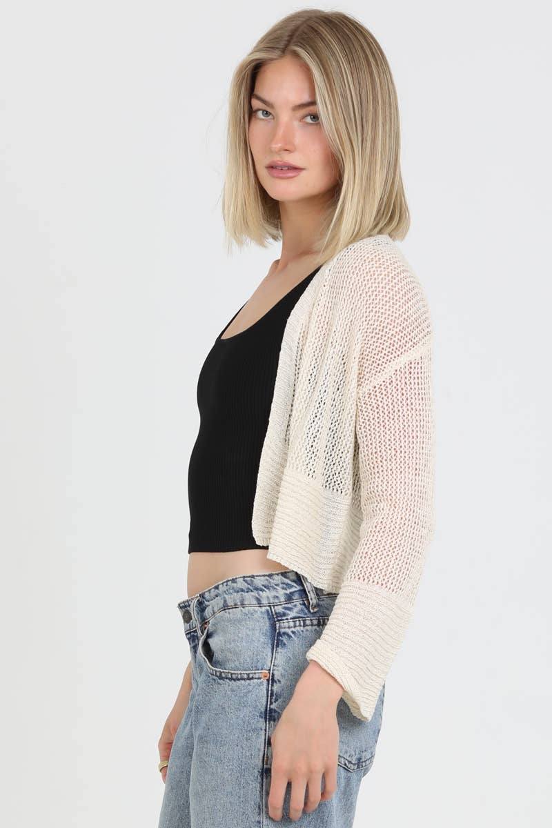 Light Weight Open Knit Cardigan