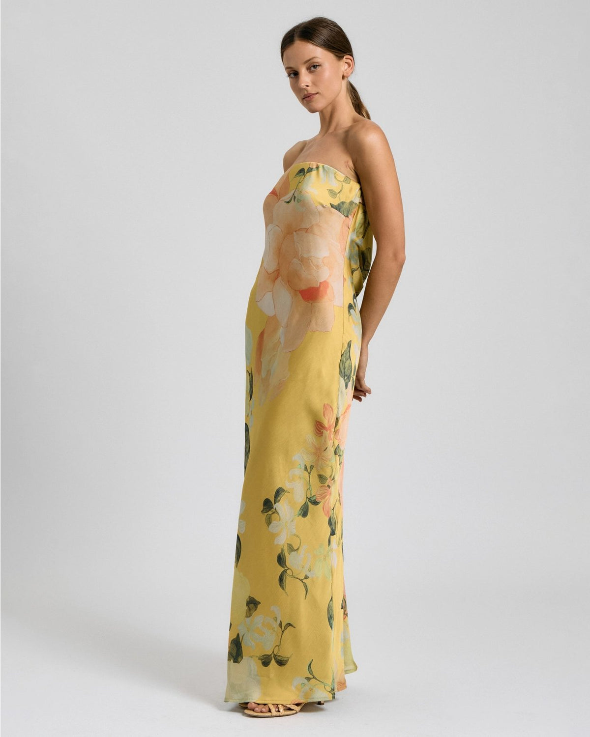 Floral Open Back Maxi Dress