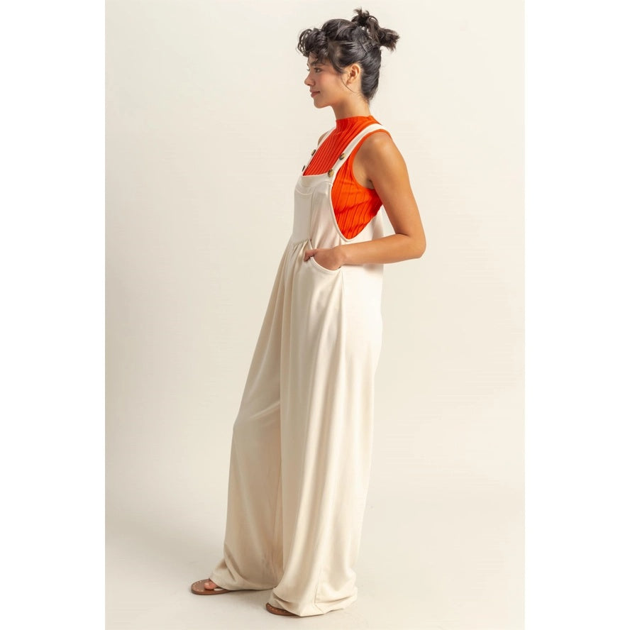 Apron Wide Leg Jumpsuit