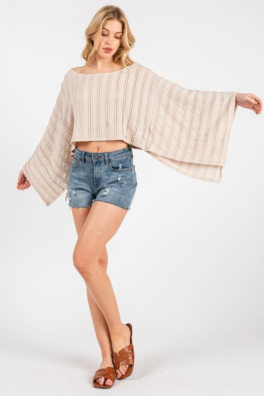 Kimono Sleeve Knit Top