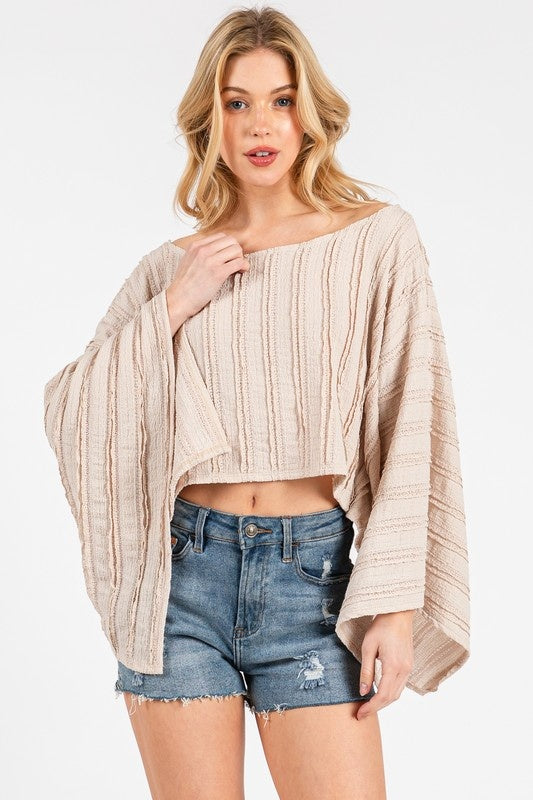 Kimono Sleeve Knit Top