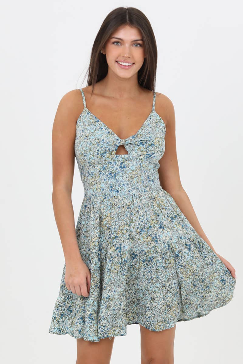 Ditsy Fit and Flare Sundress