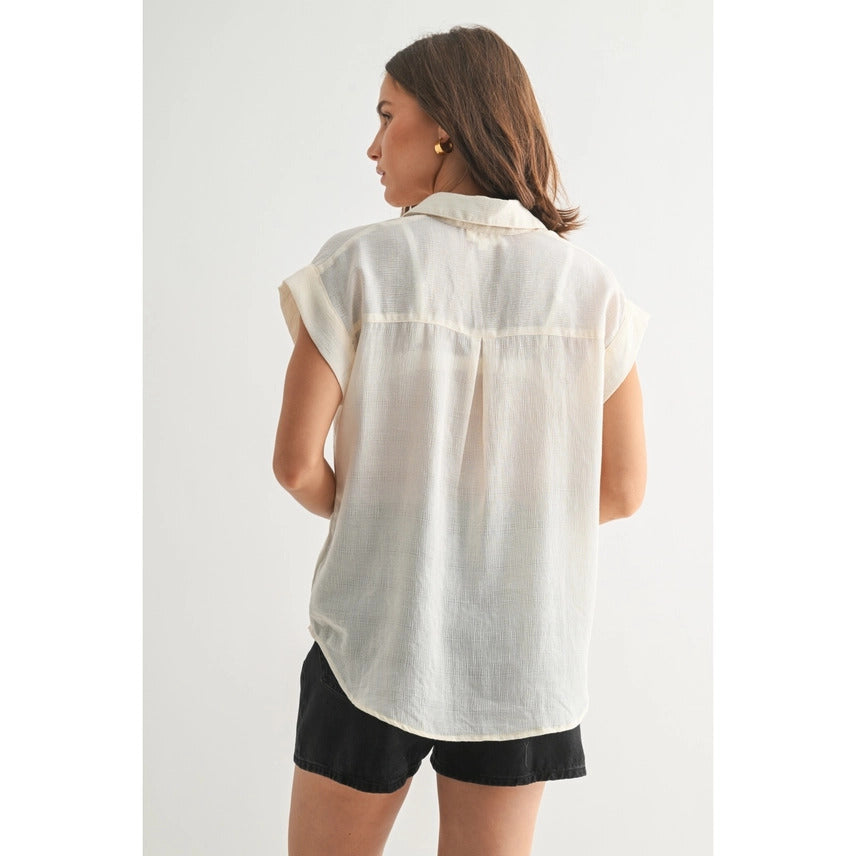 Textured S/S Top