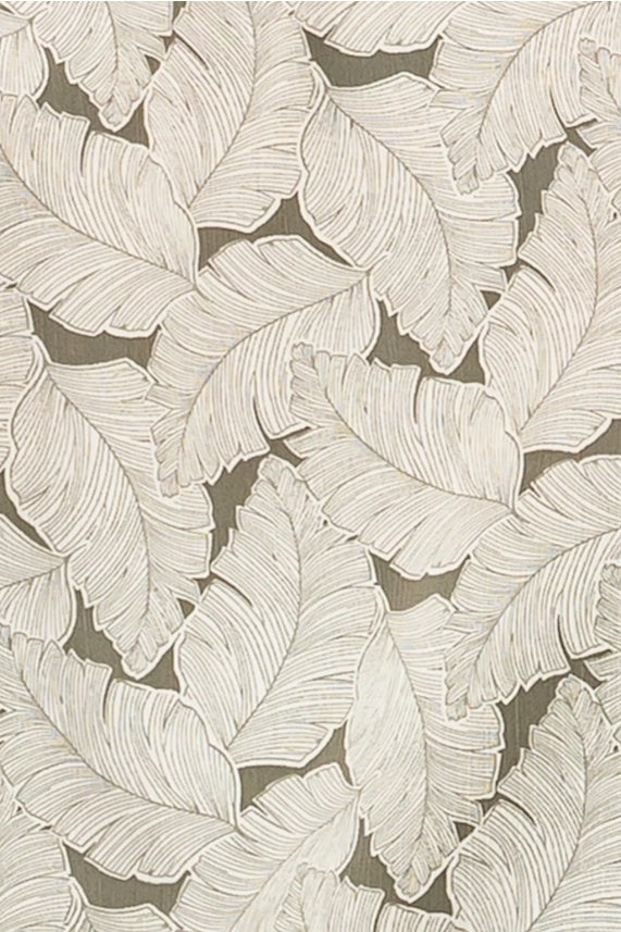 Palm Leaf Print Tie Front Top