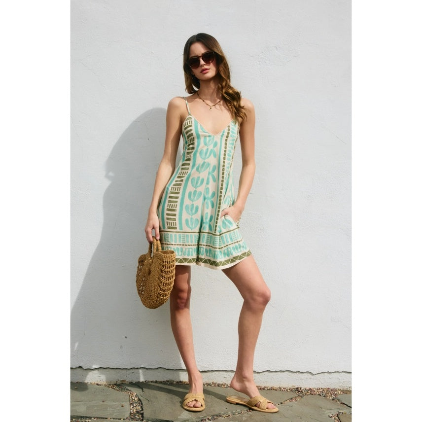 Island Time Tie Back Romper