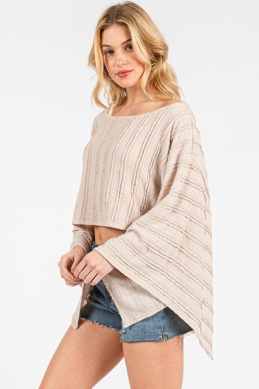 Kimono Sleeve Knit Top