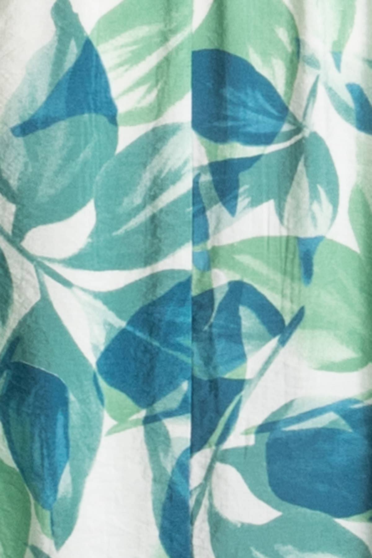 Leaf Print Tube Top Midi Dress