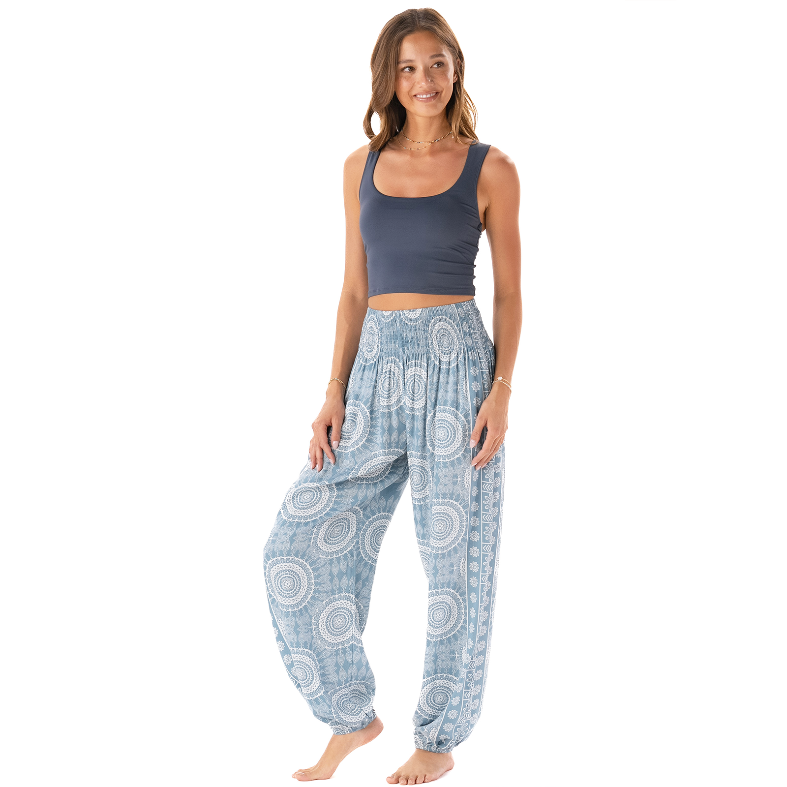 Moon Shadow Harem Pants with Pockets