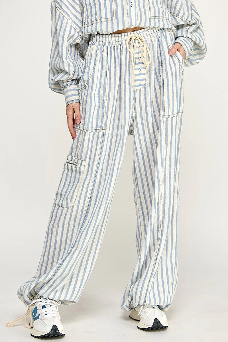 Lounge Comfort Striped Jogger Pants