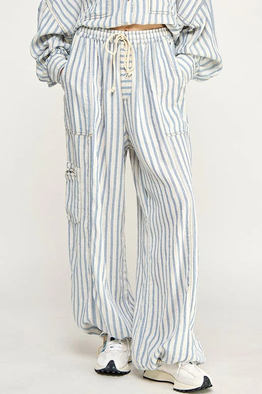 Lounge Comfort Striped Jogger Pants