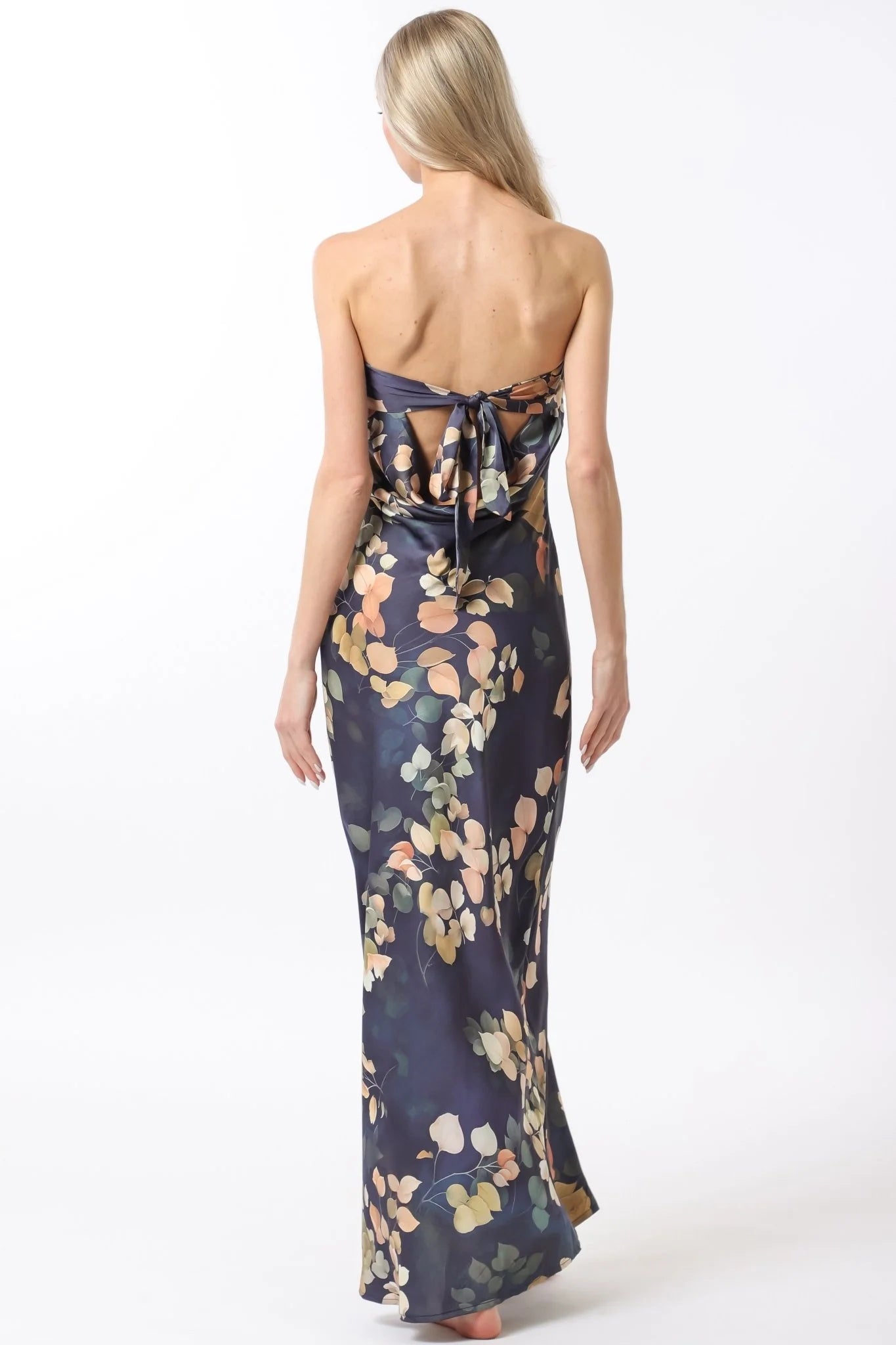 Botanical Tie Back Maxi Dress