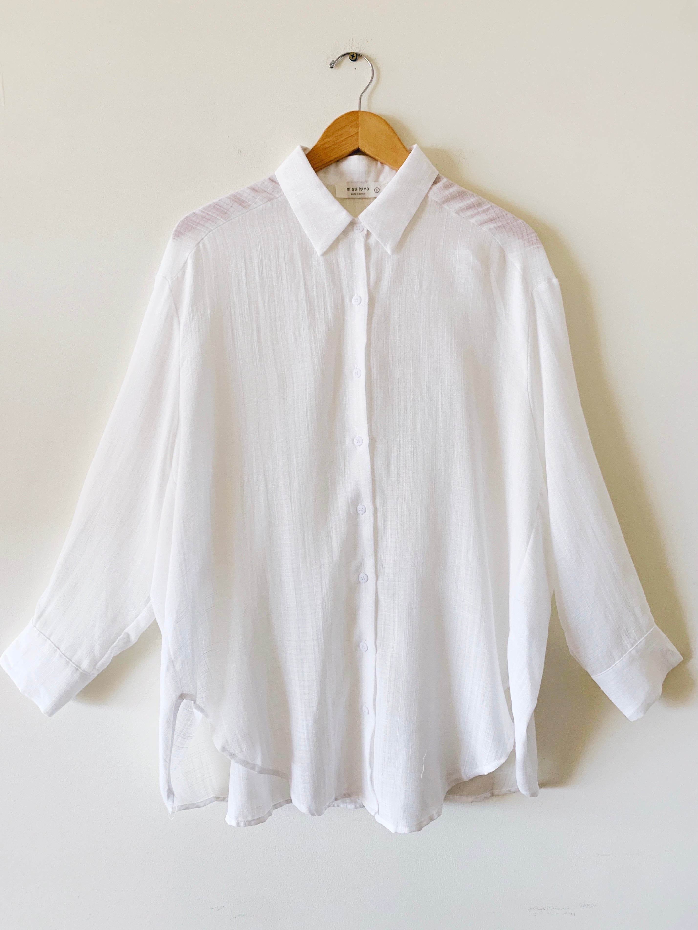 Oversize Button Down Top/ Cover Up (RESTOCK)
