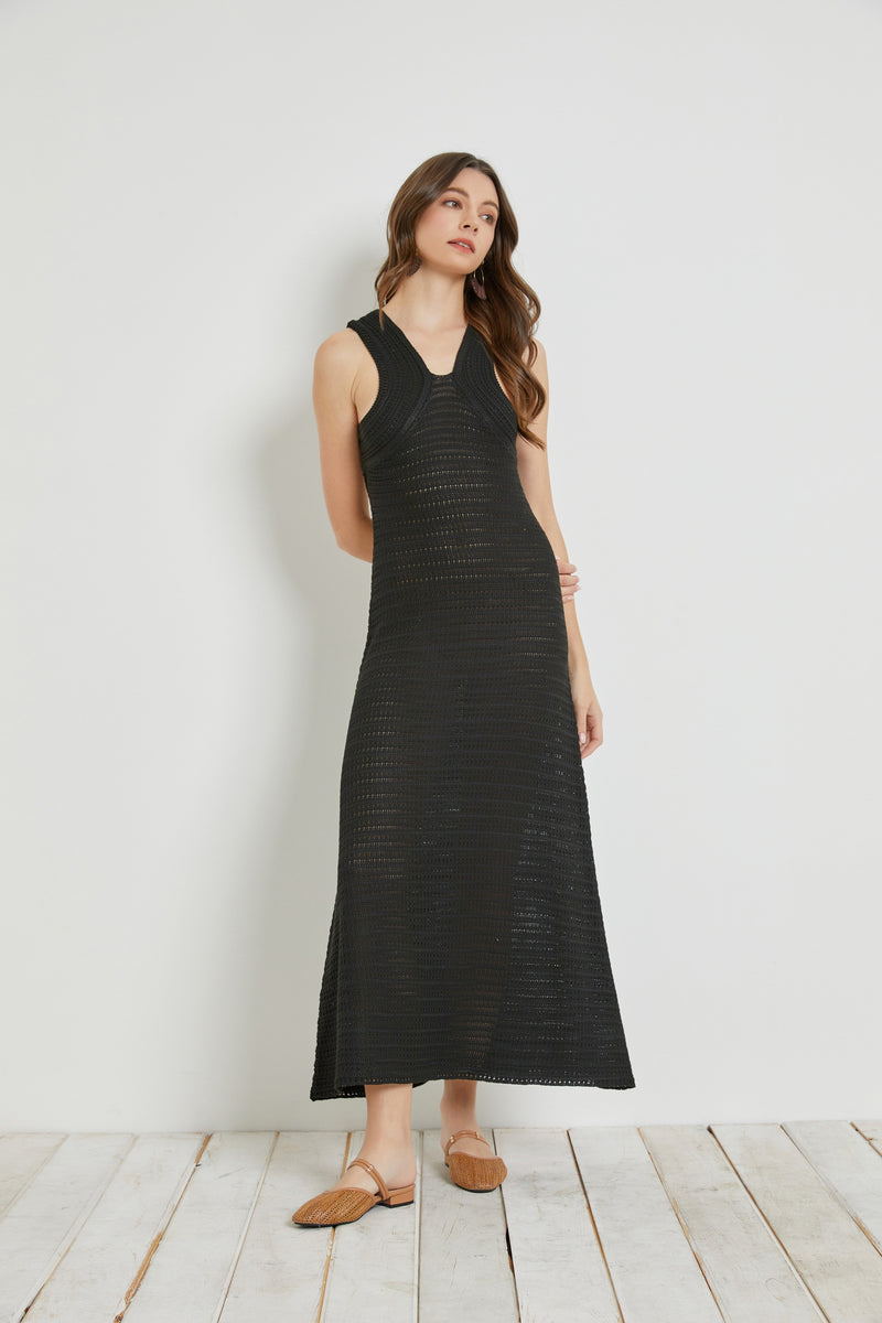 Curved Knit Maxi Dress (FINAL SALE)